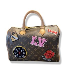 Louis Vuitton Limited Edition Speedy 30 Bandouliere Patches  LV324