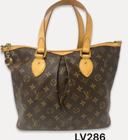 Louis Vuitton Palermo PM Brown Monogramed Convertible Hand Bag  LV286